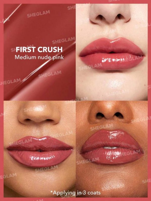 بالم لب حجم دهنده شیگلم Sheglam | لیپ پلامپر رنگ First crush شیگلم - Image 2