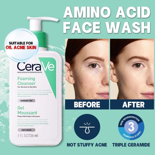 شوینده فومی سراوی Cerave foaming facial cleanser مناسب پوست نرمال تا چرب - Image 2