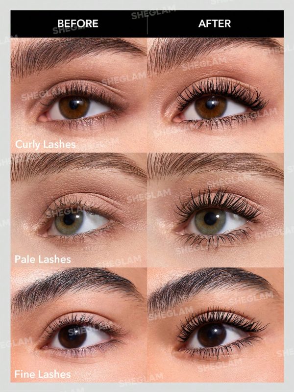 ریمل روزانه دو سر شیگلم Sheglam All In One Volume Length Mascara Washable Black - Image 2