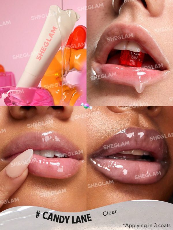 لیپ گلاس طعم دار و آبرسان کریستال گلیز شیگلم sheglam crystal glaze lip gloss - Image 2