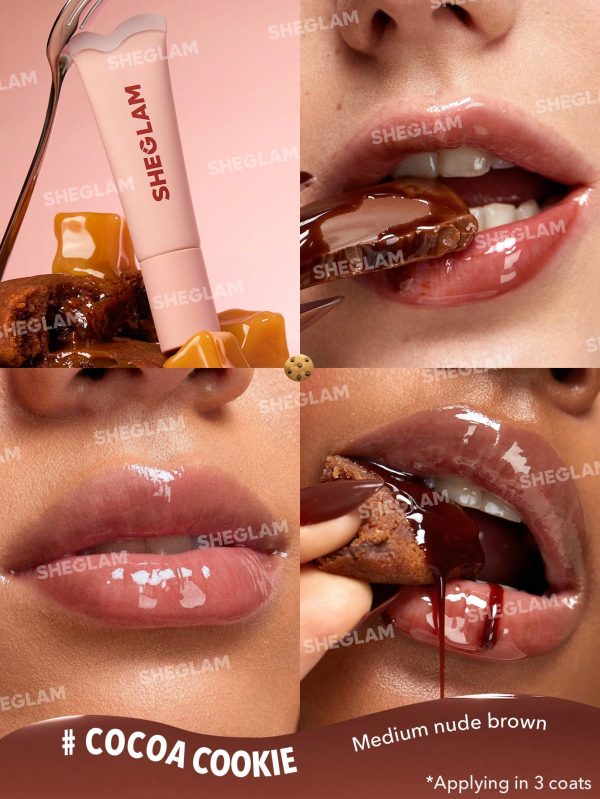 لیپ گلاس طعم دار و آبرسان کریستال گلیز شیگلم sheglam crystal glaze lip gloss - Image 3