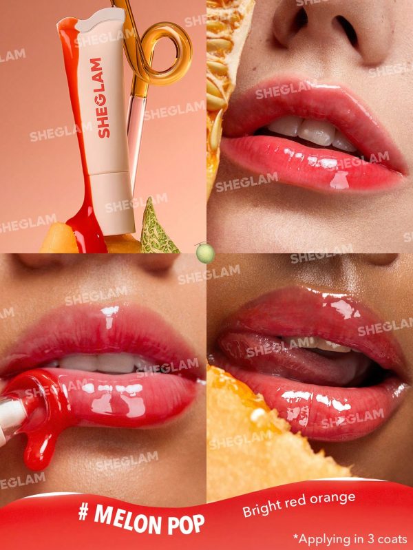 لیپ گلاس طعم دار و آبرسان کریستال گلیز شیگلم sheglam crystal glaze lip gloss - Image 4