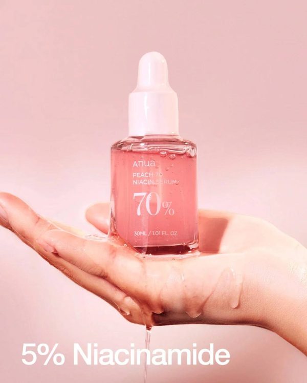 سرم هلو و نیاسینامید آنوا Anua peach 70 niacin serum | ضدلک و روشن کننده | 30 میل - Image 4