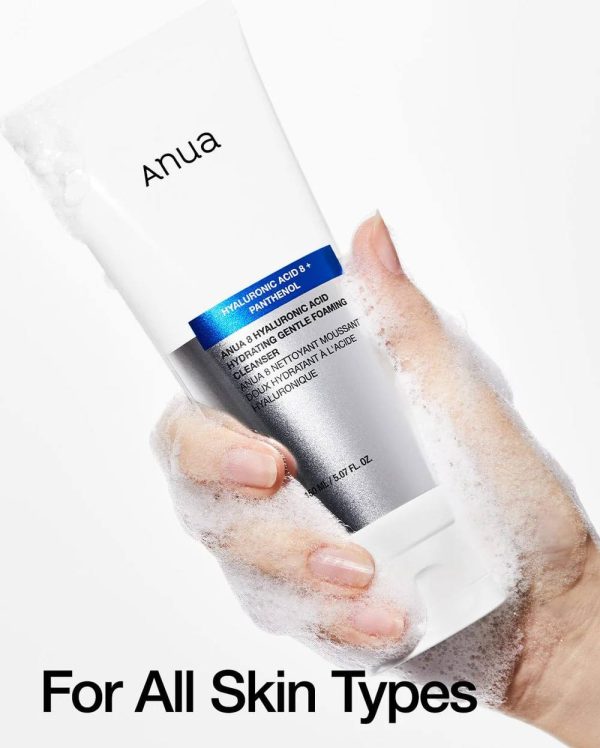 فوم شوینده ملایم هیالورونیک اسید آنوا Anua Hyaluronic Acid foam cleanser حجم ۱۵۰ میل - Image 2