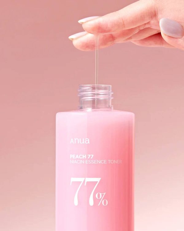 تونر اسنس روشن و مرطوب کننده هلو و نیاسینامید آنوا Anua peach niacin essence toner حجم 250 میل - Image 2