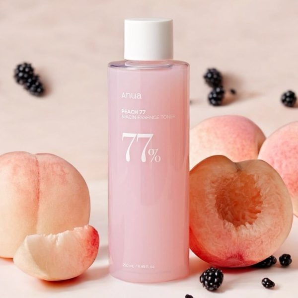 تونر اسنس روشن و مرطوب کننده هلو و نیاسینامید آنوا Anua peach niacin essence toner حجم 250 میل - Image 4