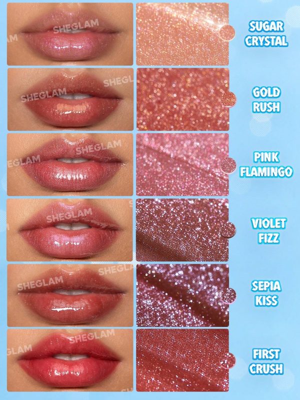 لیپ پلامپر شیمر شیگلم | لیپ پلامپر شاین | Sheglam Pout-Perfect Shimmer Lip Plumper - Image 6