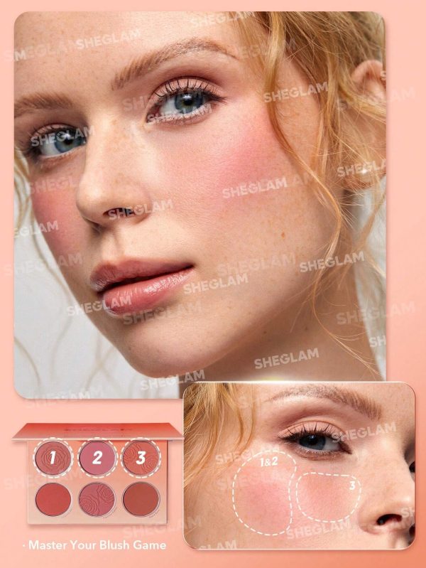 پالت رژگونه 6 رنگ شیگلم Sheglam floral flush مدل multicolor - Image 6
