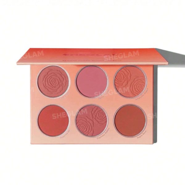 پالت رژگونه 6 رنگ شیگلم Sheglam floral flush مدل multicolor