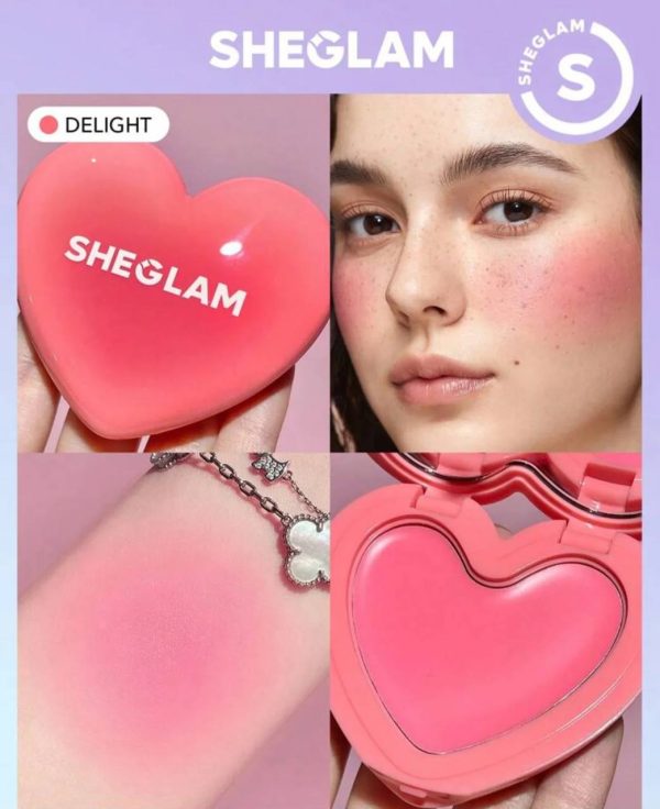 رژگونه کرمی قلبی شیگلم Sheglam Playing Cupid Cream Blush - Image 9