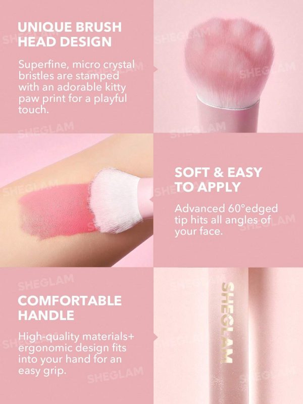 براش رژگونه پنجه گربه ای شیگلم sheglam Color Bloom Liquid Blush Brush - Image 4
