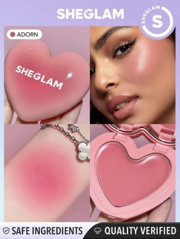 رژگونه کرمی قلبی شیگلم Sheglam Playing Cupid Cream Blush - Image 8
