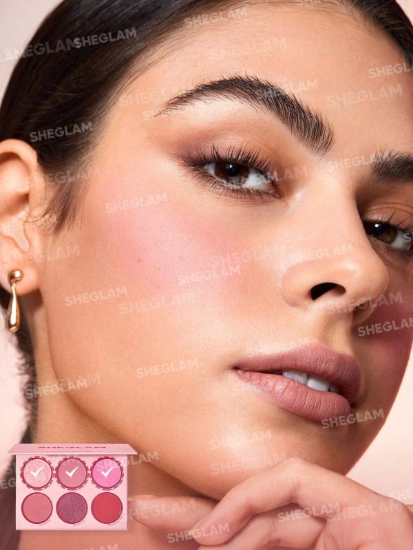 پالت رژگونه 6 رنگ شیگلم Sheglam floral flush مدل Blushing Bouquet - Image 6