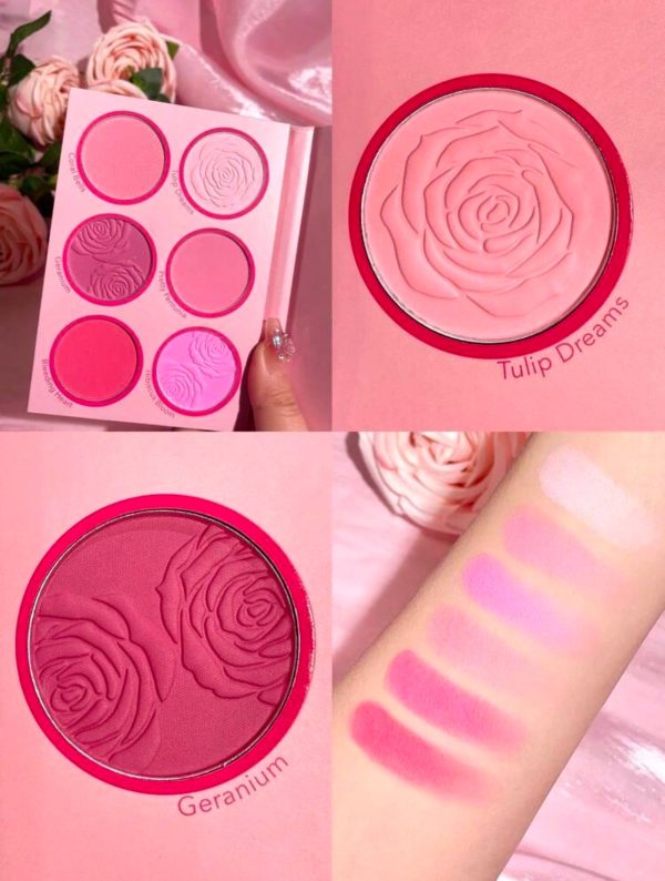 پالت رژگونه 6 رنگ شیگلم Sheglam floral flush مدل Blushing Bouquet - Image 2