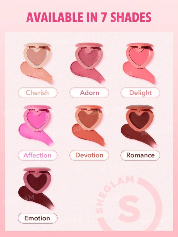 رژگونه کرمی قلبی شیگلم Sheglam Playing Cupid Cream Blush - Image 11