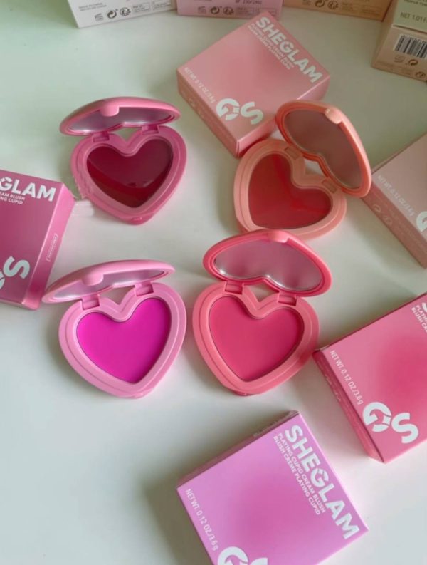 رژگونه کرمی قلبی شیگلم Sheglam Playing Cupid Cream Blush - Image 12